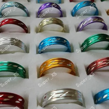 200pcs joyas al por mayor anillo de lotes de la venta Caliente bonita multicolor de la aleación de aluminio Anillos de Buena calidad LR098 envío gratis