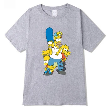 2020 Simpson camiseta de Anime Camisetas Camisetas Divertidas Impreso Tops de Mens Hip Hop