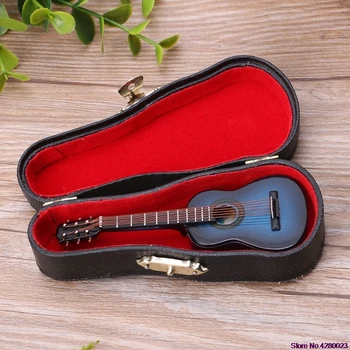 2021 Nueva 10cm de Juguete Guitarra Acústica Modelo a Escala de la Casa Escritorio Decoración Adornos Regalos PARA