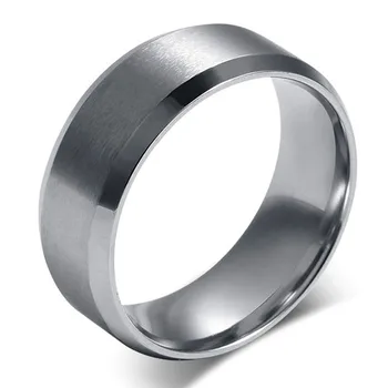 Color de plata anillo de la joyería de moda anillos de pareja para las mujeres y los hombres
