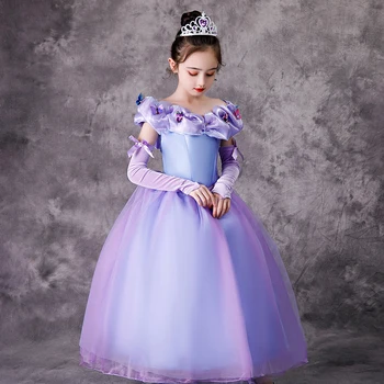 De lujo Cosplay de Elsa de las Niñas Vestido de Princesa cenicienta de Disfraces De Halloween Niños de Navidad Vestidos de Fiesta de Vacaciones de Chicas Ropa