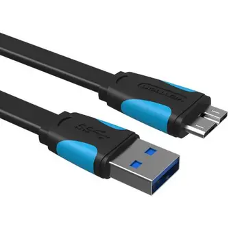 Intervención Super Velocidad USB 3.0 Micro-B Cable de Cable de Transferencia de Datos Para la Unidad de disco Duro Portátil Galaxy Note3 Galaxy S5