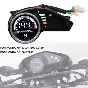 Para honda Offroad XR150 XR 150L XL150 CG150 GY200 Motocicleta Tacómetro LCD Digital Odómetro, Velocímetro, Medidor de velocidad de la Pantalla