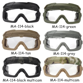 Realizar Caminatas al aire libre Gafas de los Hombres a la Caza de Tiro Gafas Anti-vaho Gafas Tácticas Militares de Airsoft Paintball Gafas de Deporte, Gafas de