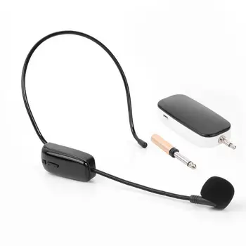 UHF Auricular Micrófono Inalámbrico con Receptor para la Enseñanza del Amplificador de Voz Estándar de 3,5 6.35 Conversor de Audio para los Altavoces