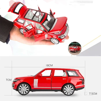 1:24 Nuevo color limita la venta de Tierras rang Rover rover Coche de juguete Modelo de SUV de la Luz Y el Sonido Diecasts & Vehículos de Juguete juguetes de niños chicos coches