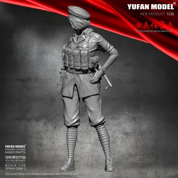 1/35 de la Resina de la Figura de los Kits de Yufan Modelo Femenino scout Modelo de Auto-ensambladas YFWW-2066-2
