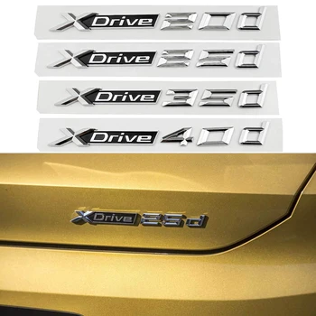 1-50 piezas de Coches Estilo 3D Xdrive 20d 25d 35d 40d 50d Emblema de la Insignia del Cuerpo de la etiqueta Engomada del ABS Para el BMW X3 E83 F25 X4 F26 X5 E70 GT X1 X2 X6 Z3