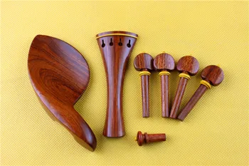 1 conjunto de alta calidad de palisandro partes de violín 4/4 violín accesorios
