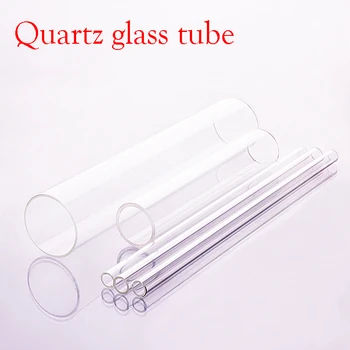 1 pc de cristal de Cuarzo tubo de 13mm de diámetro Exterior,Espesor de 1,5 mm,longitud Total de 200 mm/250 mm/300 mm,resistente de Alta temperatura de tubo de vidrio