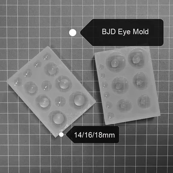 1 PC de Silicona 14mm 16mm 18mm BJD SD Muñeca de Ojos de Moho Alumno de la Base de Molde de BRICOLAJE Modificado Accesorios