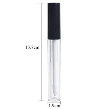 10 ml de Plástico Brillo de Labios Tubo Pequeño Tubo de lápiz Labial con Estanqueidad Interior de la Muestra de envases de Cosméticos de BRICOLAJE