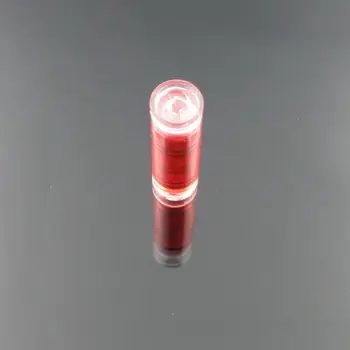 (10 piezas/Lote) 9.5*40mm Color Rojo Espíritu nivel de burbuja de plástico de la burbuja del nivel Tubular viales