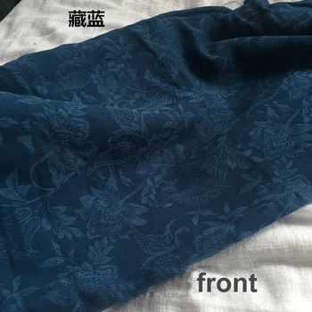 100 cm*150 cm Vintage estampado jacquard tela de algodón vestido de tapicería tela de la cortina natural