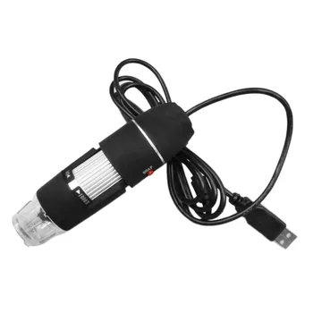 1000X 8 LED Microscopio Digital USB Endoscopio Cámara LED Microscopio Base de Metal Portátil de Mano Endoscopio para la Inspección