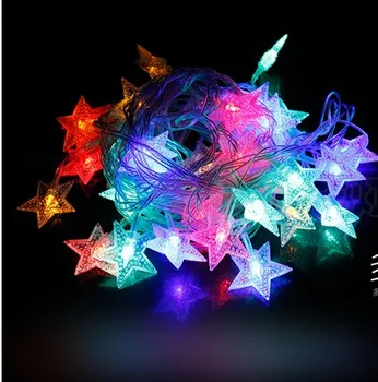 10M100 decorativas Led de la linterna de la cadena al aire festivo estrella de la cadena de luces del árbol de Navidad de los faroles