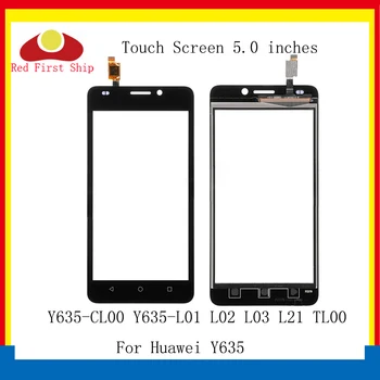 10Pcs/lot de la Pantalla Táctil Para Huawei Y635 Sensor del Panel Táctil Digitalizador Cristal Frontal Exterior Y635-CL00 Y635-L01 L02 L03 pantalla Táctil
