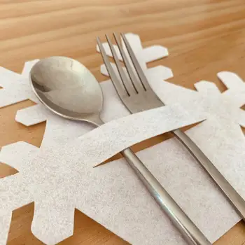 10pcs/set de Navidad de Mesa de Comedor Mesa de Tapete Tazón de la Almohadilla de Posavasos Cuchillo Tenedor Mantel de un Restaurante Occidental Hogar Decoración de Mesa