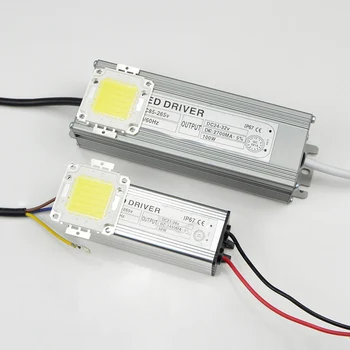 10W 20W 30W 50W 100W LED COB chip Integrado Bombilla cuenta con Controlador de Led de Iluminación de los Transformadores adaptador Para la Luz de Inundación de la Lámpara del Césped