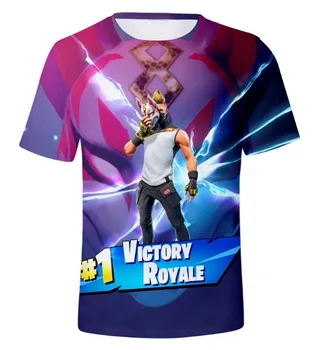 12 de los Hombres del Estilo de la Camiseta de Manga Corta Impreso en 3D Fortnite Battle Royale Adolescentes camiseta Suelta O-cuello de Verano para Hombre Ropa de Moda