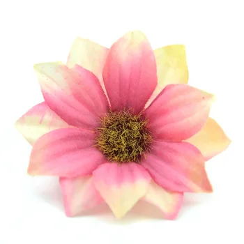 120pcs Hoteles de 5.5 cm Mini Gerbera Rosa Artificial de la Flor de la Cabeza Para la Boda de la Decoración de DIY Corona de Accesorios Artesanales Falso Flores