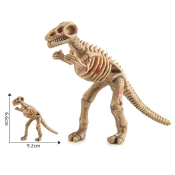 12Pcs/lot Fósil de Dinosaurio Esqueleto Kit de Modelo de Simulación Conjunto de Juguetes Para Niños Mini Figura de Acción de Dinosaurios del Jurásico de Recogida de Juguetes