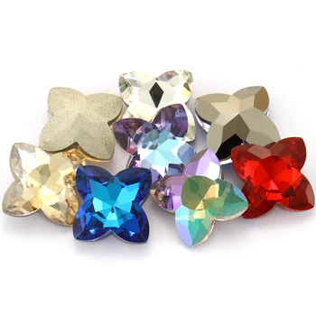 14mm de colores Estrella de Diamante de Cristal k9 diamantes de Imitación de Joyas de Artesanía de Navidad, Ropa de Vestir las Joyas de la Decoración de Diy de la mano