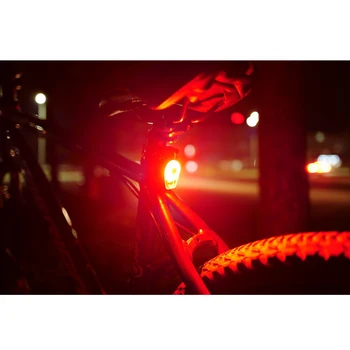 150 Lumen USB Recargable Impermeable LED Ciclo de luz Trasera de colores Rojo Bicicleta de Luz de la Cola BHD2