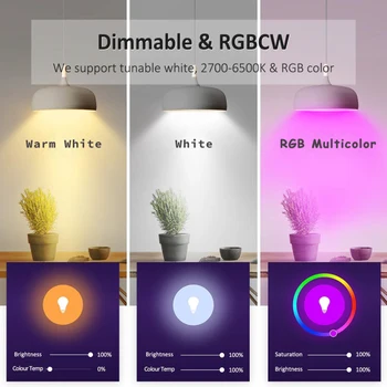 15W RGBW Led de Bluetooth de la Bombilla de Red de Malla de Grupo Inteligente de la Luz del Led Cambio de Color Regulable Por IOS Android APP de google home smart assistant