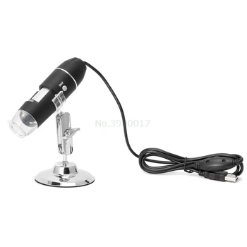 1600X USB Microscopio Digital de la Cámara Endoscopio 8LED Lupa con Soporte de Metal