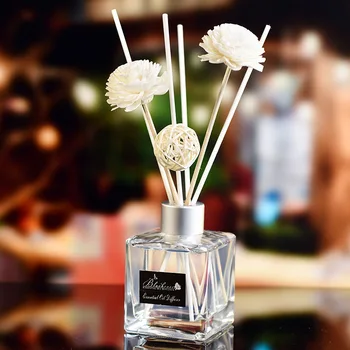 1pcs Aroma del Aceite Esencial de Aire Ambientador Decorativo Botella de Vidrio con aroma de Aromaterapia, Difusor de Reed para Regalo