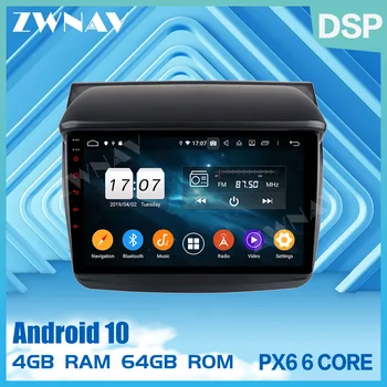 2 din PX6 de la pantalla táctil Android 10.0 Coche reproductor Multimedia Para Mitsubishi L200 Trion 2007-BT audio estéreo GPS navi jefe de la unidad de