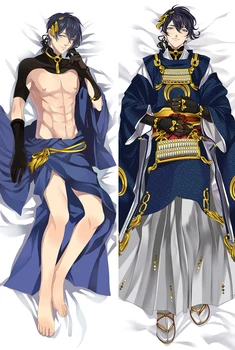 2018-agosto de Anime Touken Ranbu Online Caracteres Mikazuki Munechika otaku Dakimakura cuerpo funda de almohada abrazando el Cuerpo fundas de almohada
