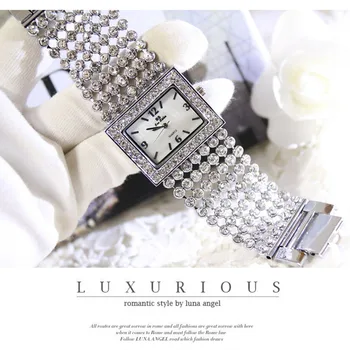 2018 Marca de Lujo Elegante Reloj de Oro de las Mujeres de Moda Reloj de Cuarzo Reloj de la Mujer Casual de las Niñas Relojes Relojes relogio feminino