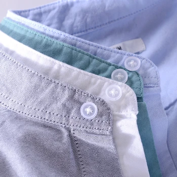 2019 Otoño new oxford casual para hombres de algodón cómoda de manga larga camisa blanca de la moda de manga larga de la camisa para los hombres chemise