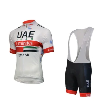 2019 pro equipo de emiratos árabes unidos blanca jersey de ciclismo conjunto de Bicicletas maillot transpirable MTB de secado rápido en bicicleta la ropa Ropa ciclismo 9D almohadilla de gel