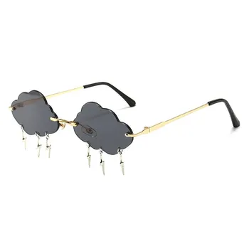 2020 de la Moda Rayo de la Nube Sin marco de Gafas de sol de las Mujeres de los Hombres Retro Gafas de sol de Steampunk del Vintage Punk Gafas de Sombra UV400 Oculo