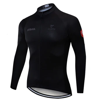 2020 equipo de STRAVA camiseta ciclismo de invierno, de otoño de manga larga ropa ciclismo hombre maillot de invierno de ciclismo jersey de los hombres