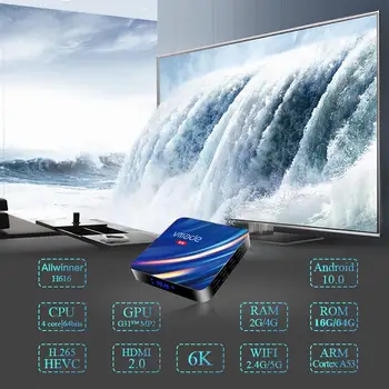 2020 H. 265 Android 10 Nuevo Smart TV Box 16GB 32GB 64GB 2.4/5G WiFi 1000M Ultra HD 6K Google TV Media Player Set Top Box