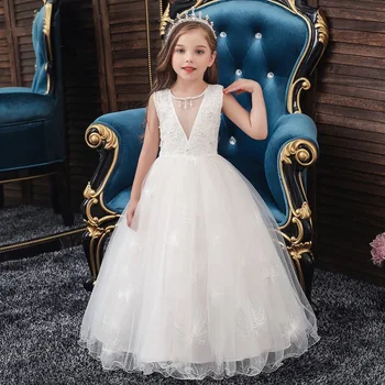 2020 nuevas Señoras vestido de niña de las flores vestido de Lentejuelas de los niños de la fiesta de la boda de niños vestidos de primera comunión de la princesa vestido de bola vestido