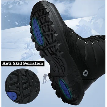 2020 Nuevo Invierno Par de Botas de Añadir Algodón Para Mantener el calor Y Espesar Botas de Nieve de los Hombres De Algodón Zapatos de Alta Botas de Esquí de las Botas de las Mujeres