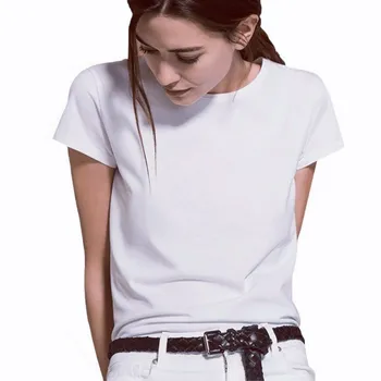 2020 Verano de las mujeres del sólido T-shirt S-2XL Llanura Camiseta de Mujer Elásticas camisetas Básicas Mujer Casual Tops de Manga Corta T-shirt nz016