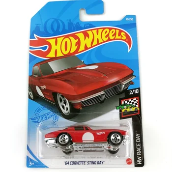 2021-10 de Hot Wheels Coches 64 CORVETTE STING RAY 1/64 de Metal Fundido Modelo de los Autos de los Niños Juguetes de Regalo