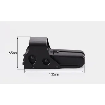 20mm Punto Rojo a la Vista de Caza Óptica Holográfica Verde Punto de Vista de 0,5 MOA Pistola Ámbito de la Retícula Táctica Ámbito Colimador