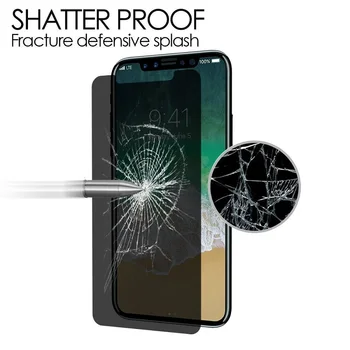 2Pcs de Privacidad de Vidrio Templado Para iPhone 11 Pro MAX 6 6S 7 8 plus Protector de Pantalla Para iPhone XS Max X XR Anti Espía de la Película de Protección