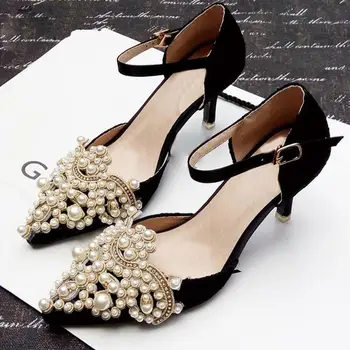 2pcs Elegante Rhinestone Clips de Zapatos de Tacón Alto de las Mujeres de la Novia de la Flor de la Decoración Brillante Decorativo Clips Encanto de la Hebilla
