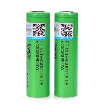 2PCS/LOT VariCore VTC6 3.7 V 3000mAh 18650 Batería Li-ion de 30A de Descarga para US18650VTC6 del E-cigarrillo de pilas+Caja de Almacenamiento