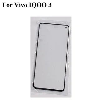 2PCS Para Vivo IQOO 3 5G Exterior de la Lente de Cristal de la pantalla táctil de la pantalla Táctil Externa de la Pantalla Para Vivo IQOO3 Cubierta de Vidrio sin flex IQ OO 3