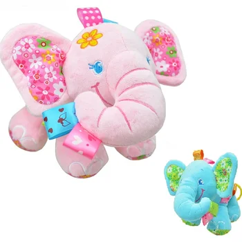 2Style Bebé juguetes Musicales Suave Elefante Cama cochecito de Bebé Campanas Infantil Apaciguar a los Juguetes de Bebé Sonajeros Móviles