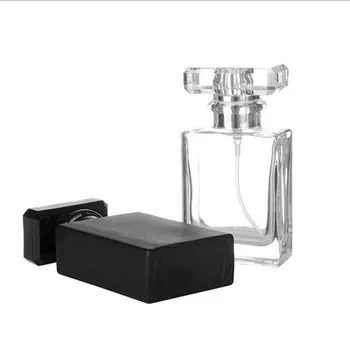 30 ml Perfume de la Botella de Spray Botella de Vidrio libre de Plomo Plaza Recargables Atomizador de Cristal de la Botella Portátil de Viaje Envase Cosmético